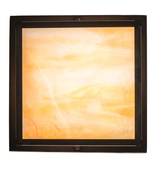 12" Square Hyde Park Fly Fisherman Flushmount