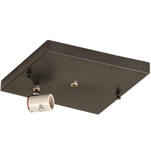 10" Square Hyde Park Double Bar Mission Flushmount