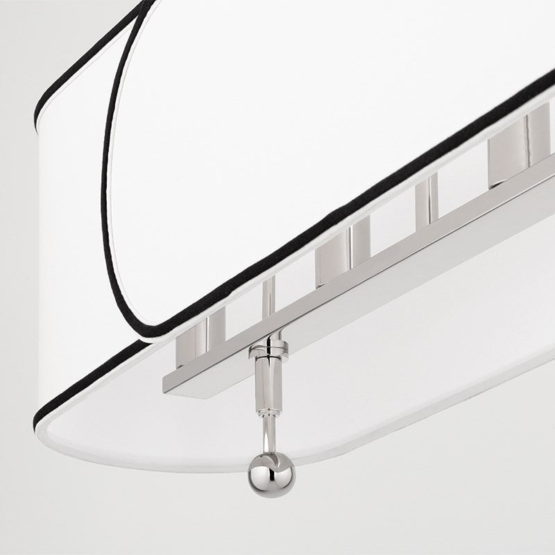 Zara Semi Flush - Polished Nickel