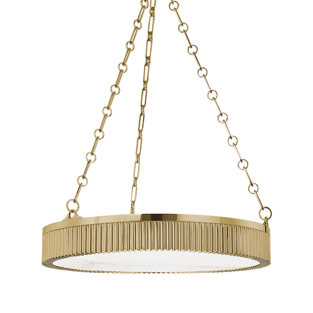 Lynden Pendant 8" - Aged Brass