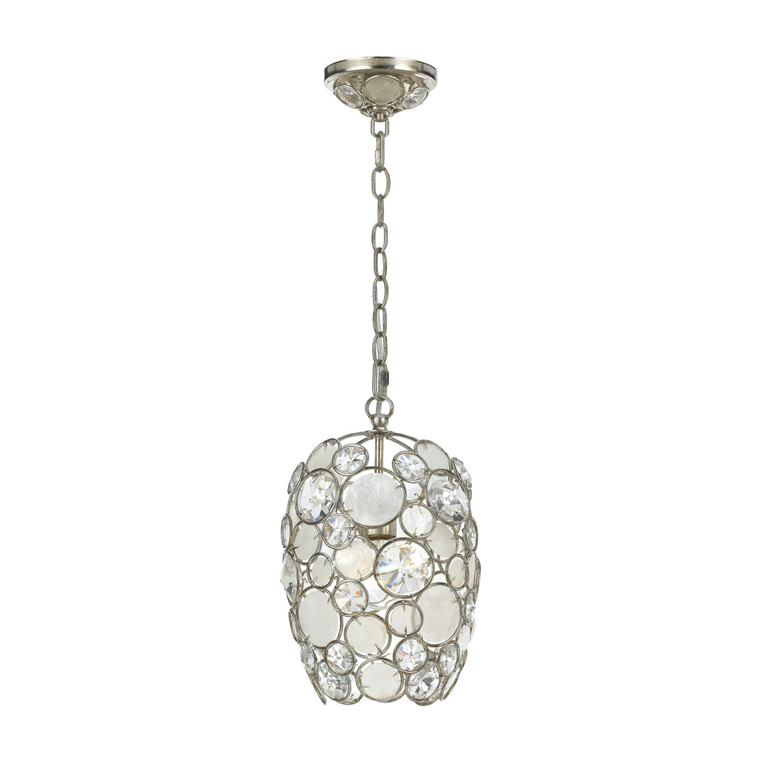 Palla 1 Light Antique Silver Mini Pendant