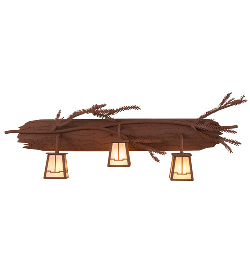 38" Wide Pine Branch Valley View 3 Lt Vanity Light