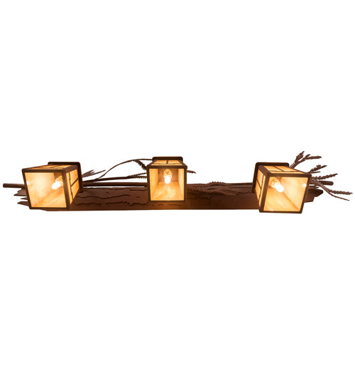 38" Wide Pine Branch Valley View 3 Lt Vanity Light