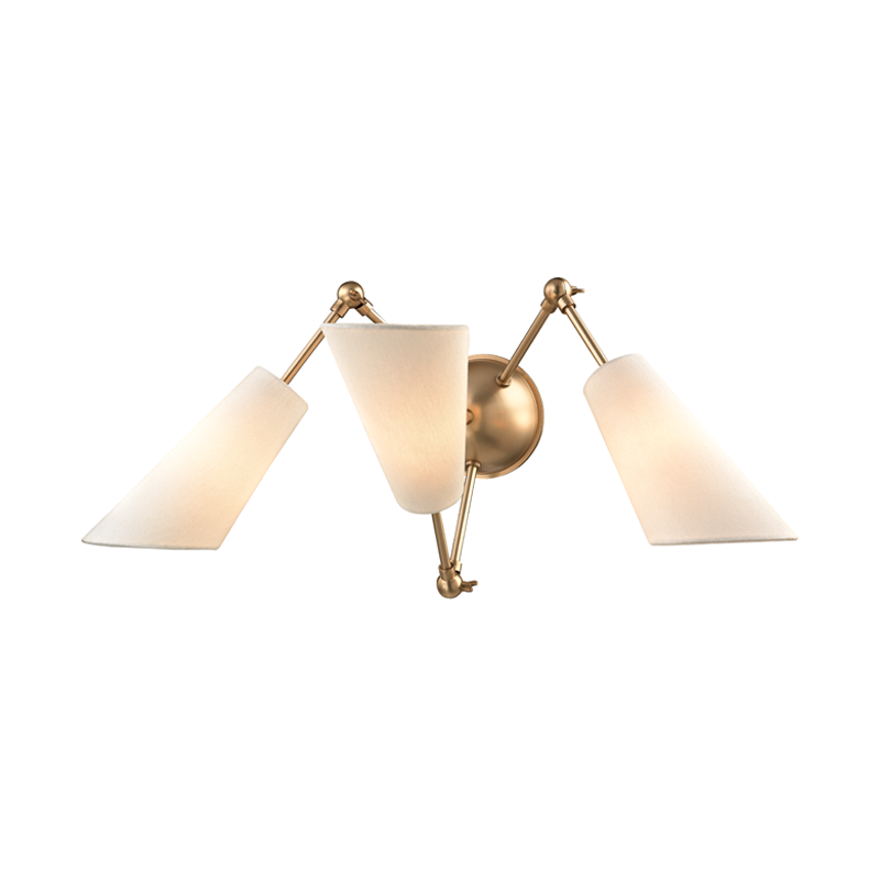 Buckingham Wall Sconce - Aged Brass