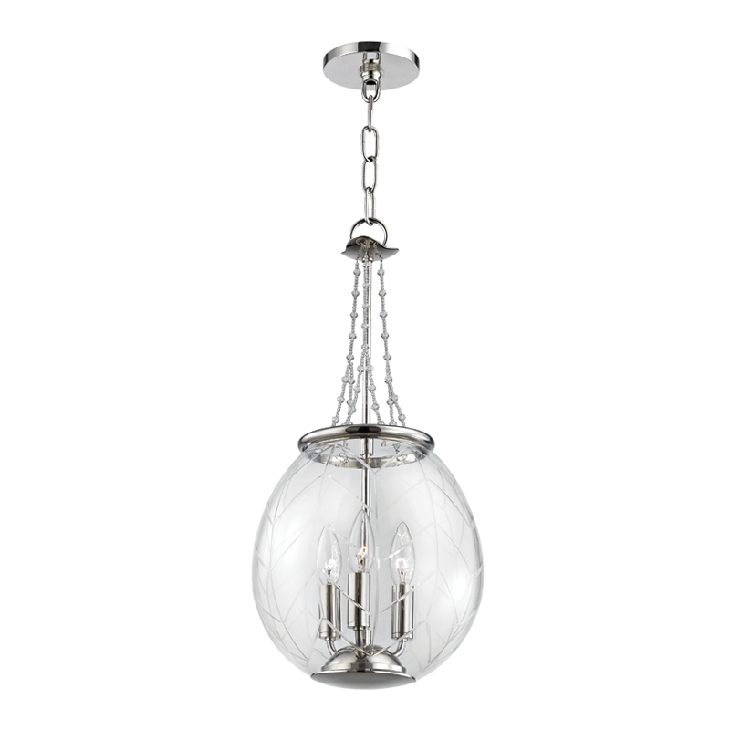 Pierce Pendant 22" - Polished Nickel