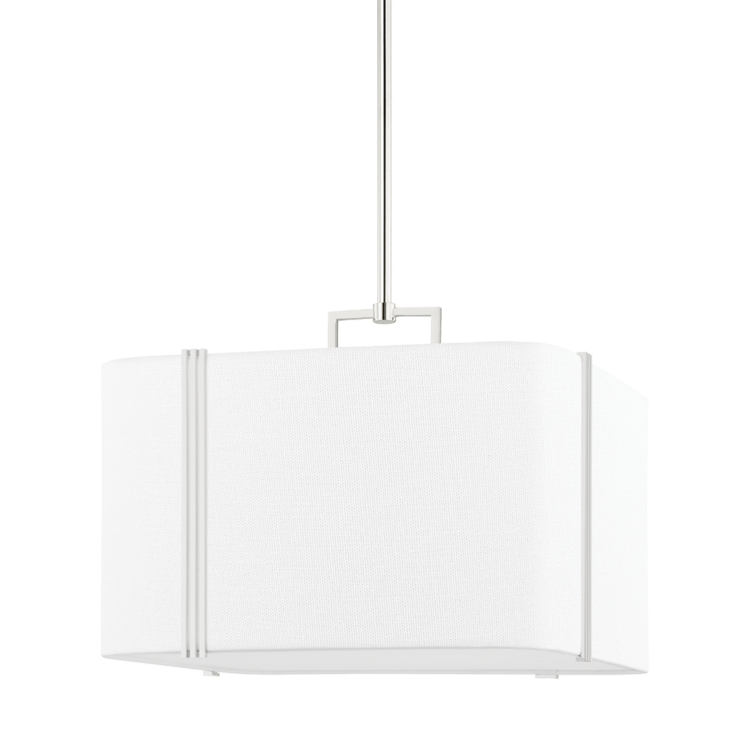 Downing 4 Light Pendant - Polished Nickel