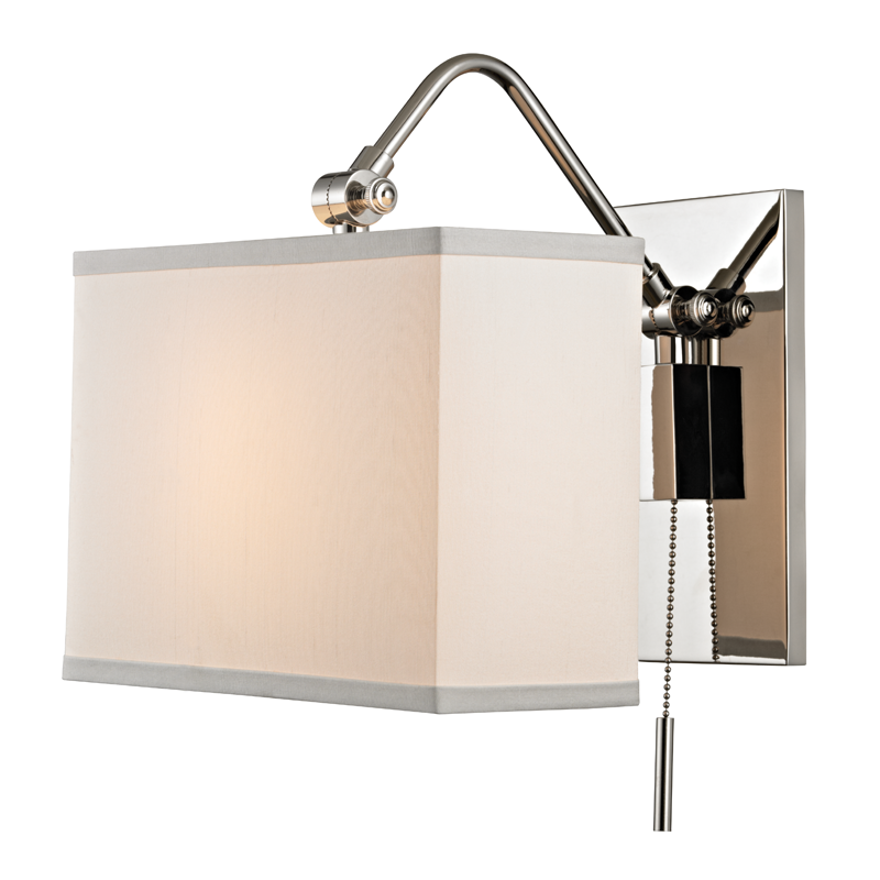 Leyden Wall Sconce - Polished Nickel