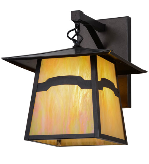 12"W Stillwater Mountain View Hanging Wall Sconce