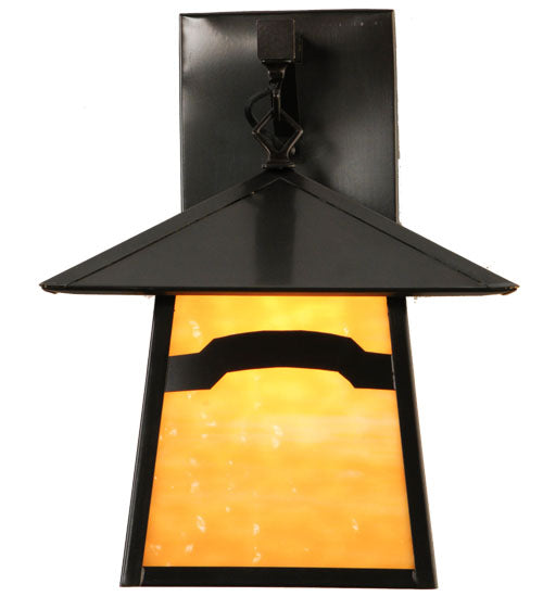 12"Sq Stillwater Mountain View Hanging Wall Sconce