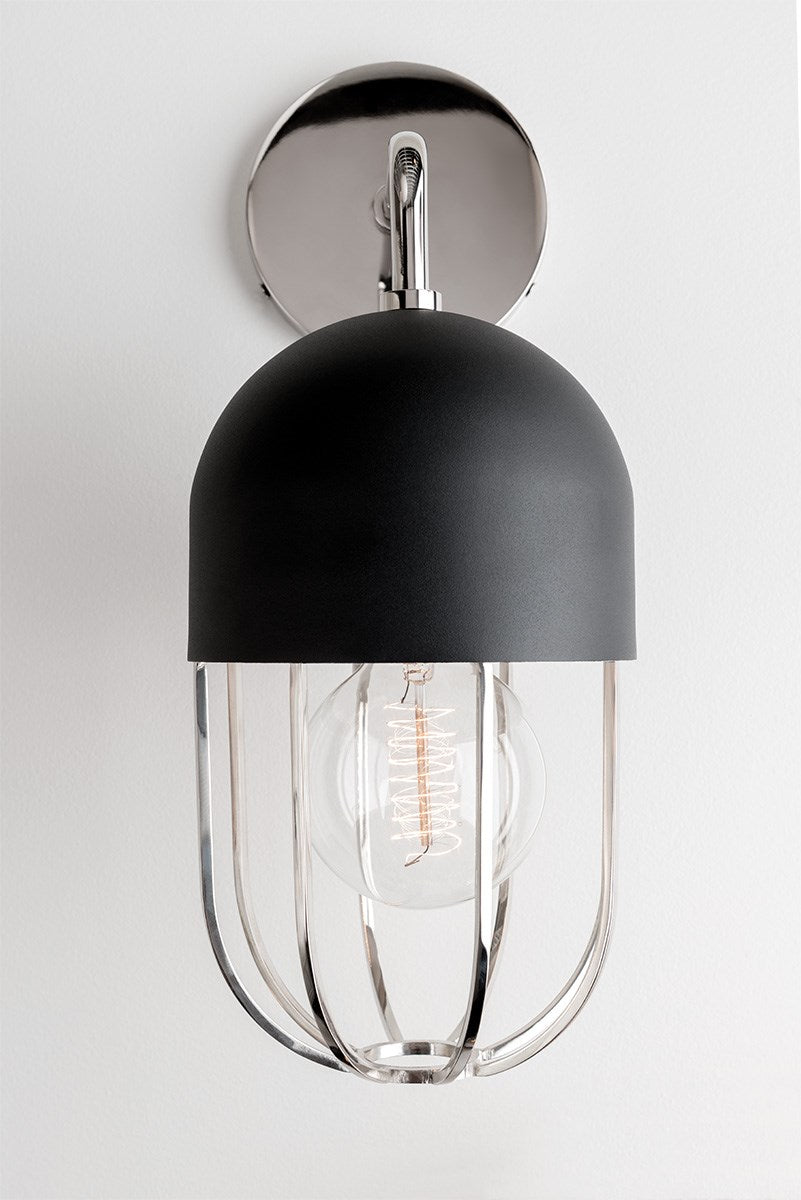 Haley Pendant - Polished Nickel/Dusk Black