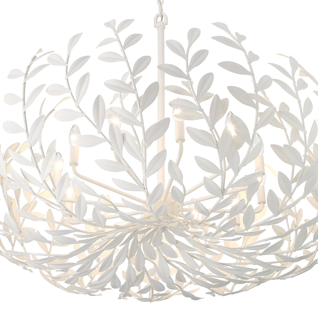 Crystorama Broche 12 Light Antique Gold Chandelier