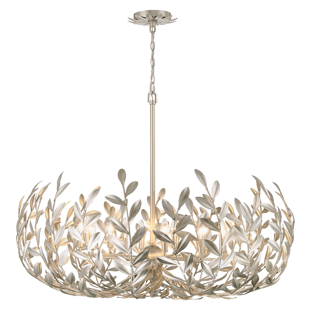 Crystorama Broche 12 Light Antique Gold Chandelier