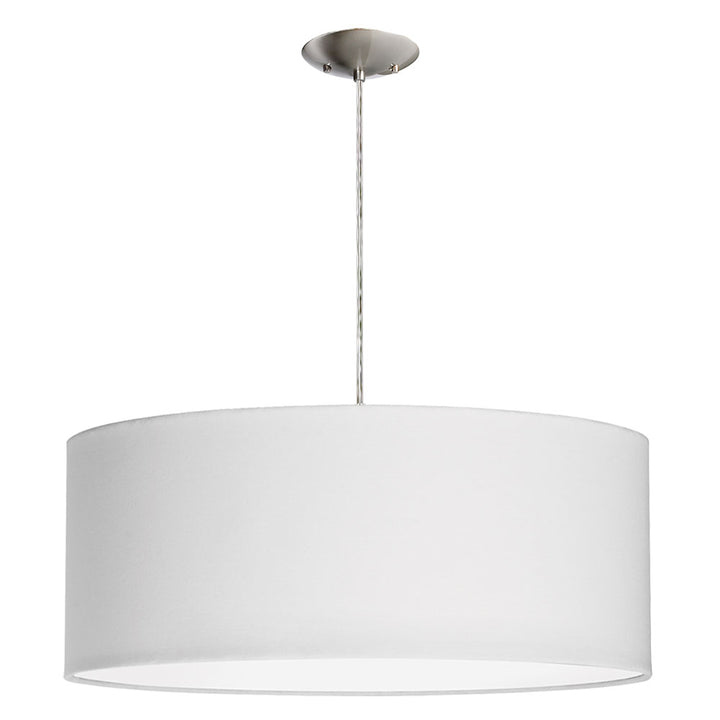 Dainolite 3 Light Drum Pendant with White Shade and Diffuser