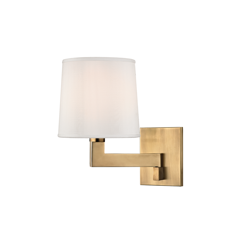 Fairport Wall Sconce 7" - Aged Brass