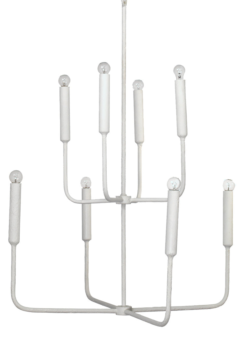 Mercer Two Tier Chandelier-White