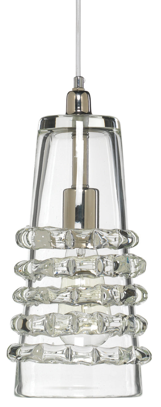 Long Ribbon Pendant-Clear -5RIBB-LOC