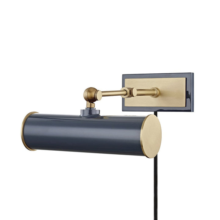 Holly Picture Light 8" - Aged Brass/Navy