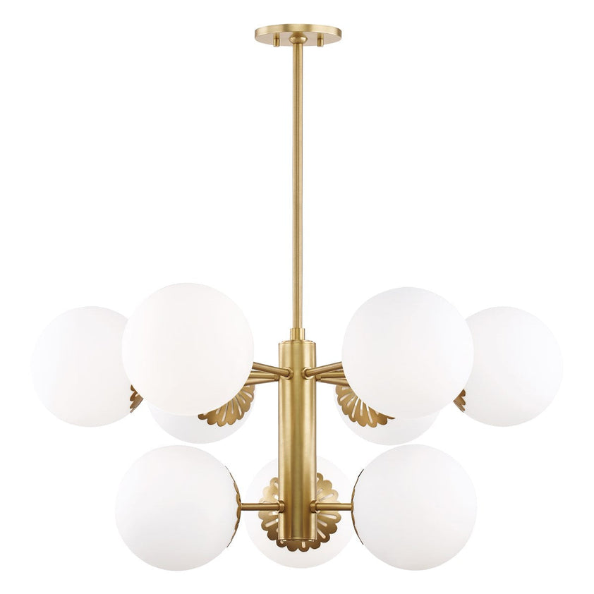 Paige Chandelier 14" - Aged Brass