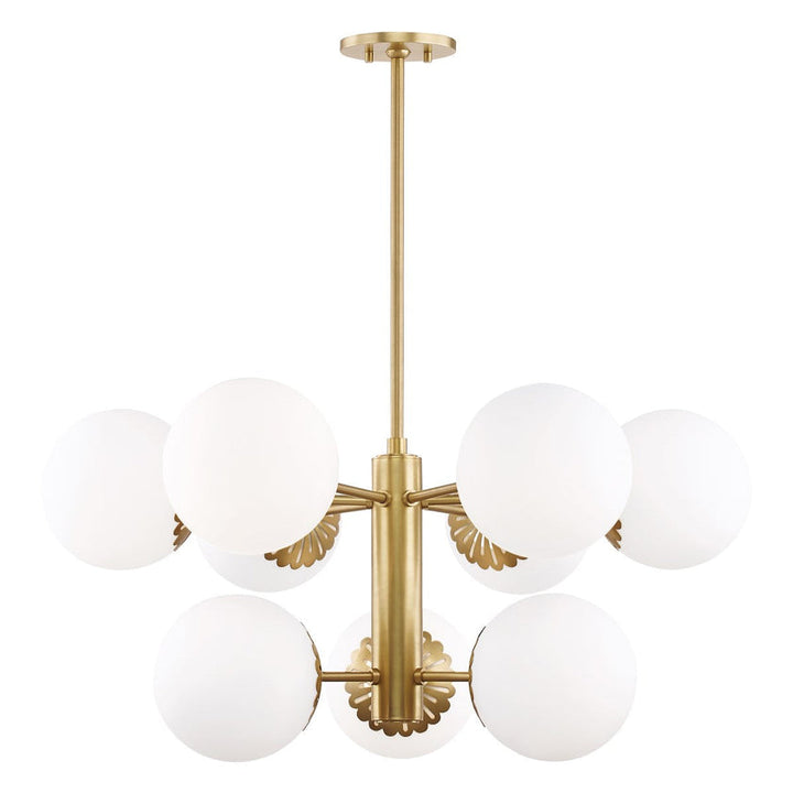 Paige Chandelier 14" - Aged Brass