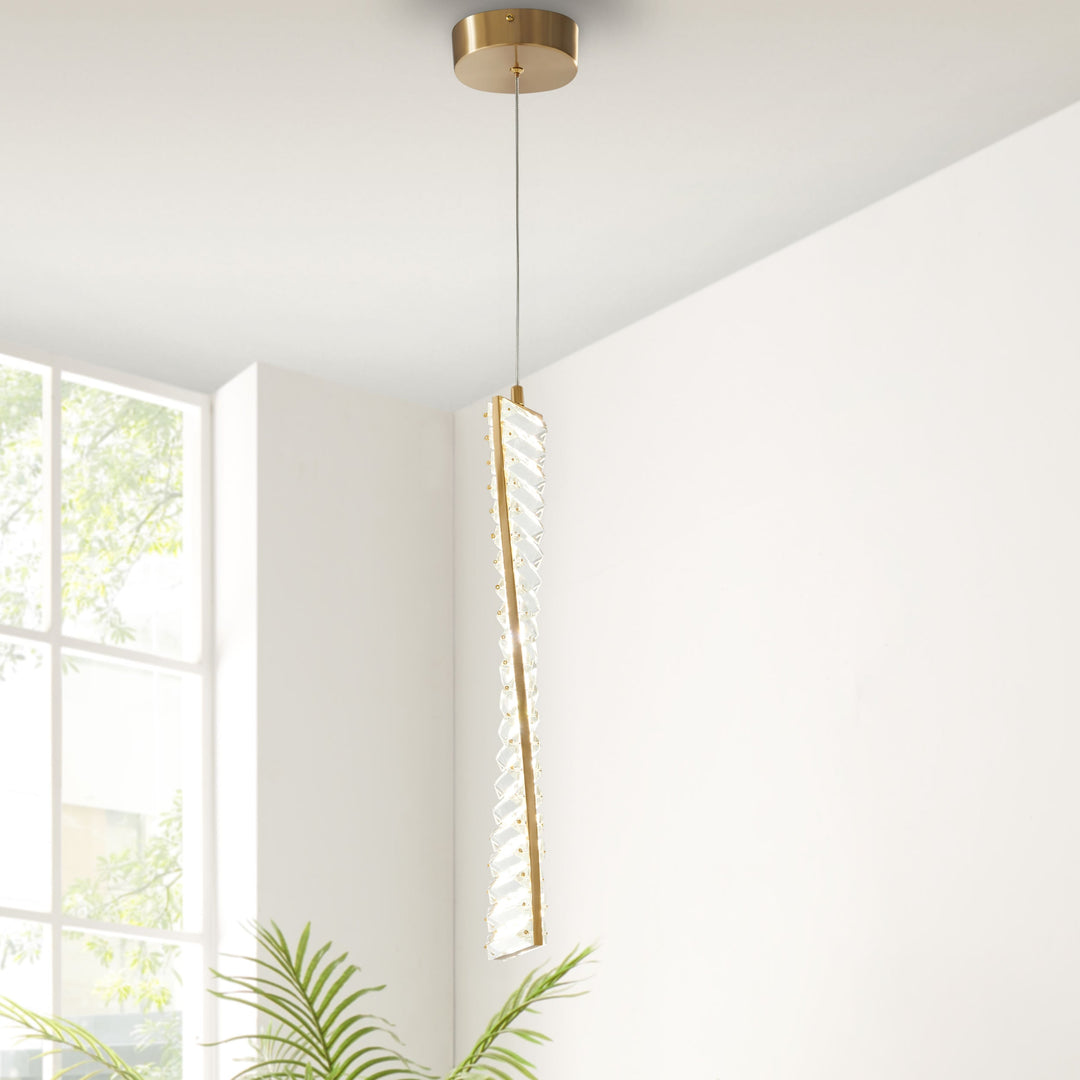 Efell Brushed Gold 10 Watt Pendant