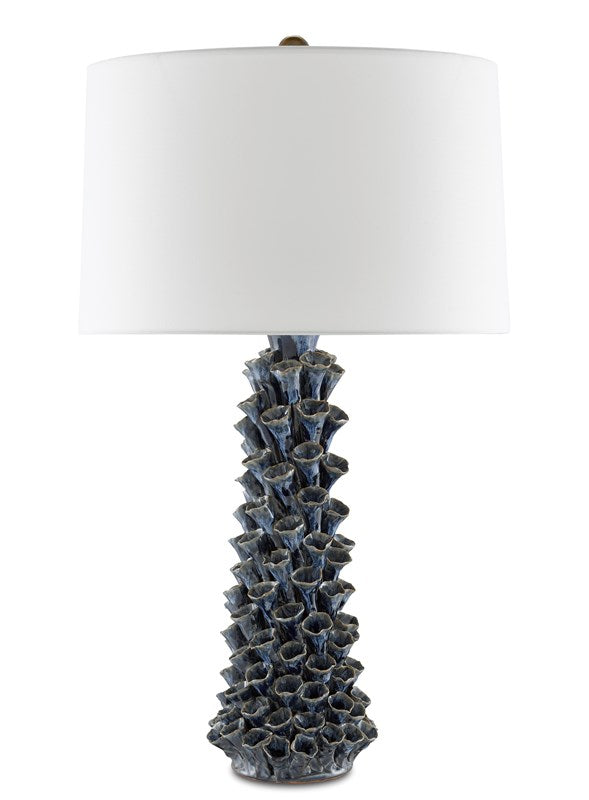 Sunken Blue Table Lamp