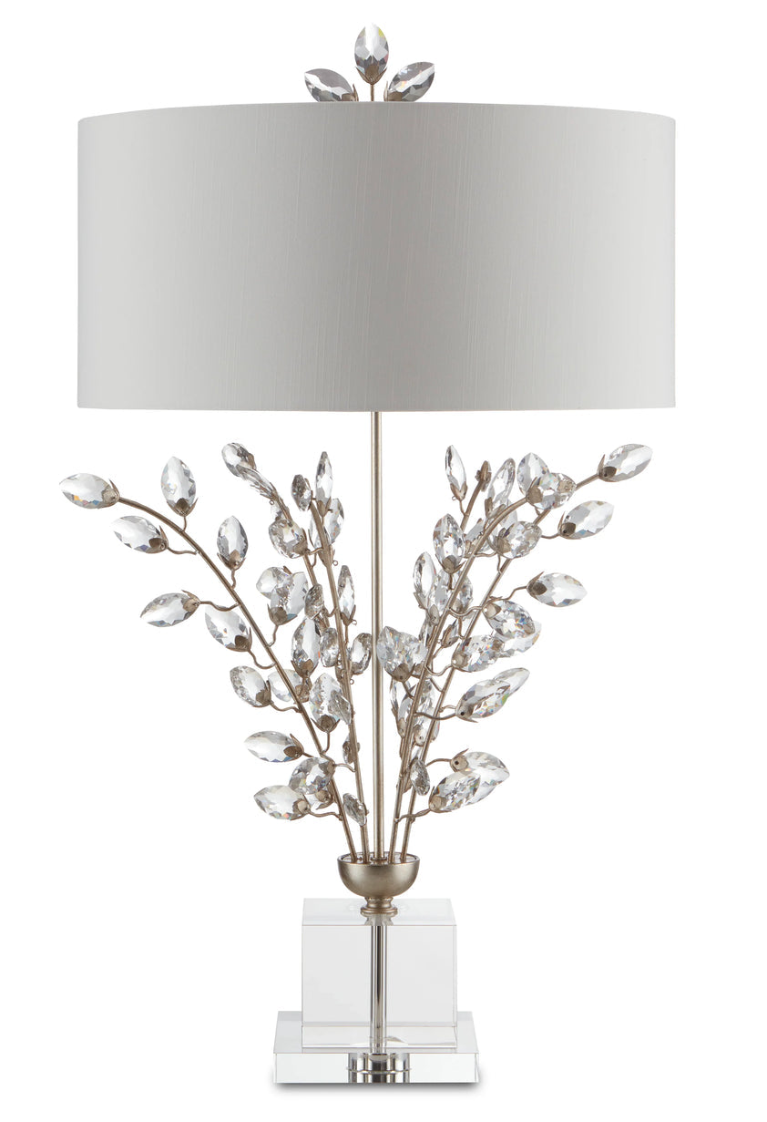 Forget-Me-Not Silver Table Lamp