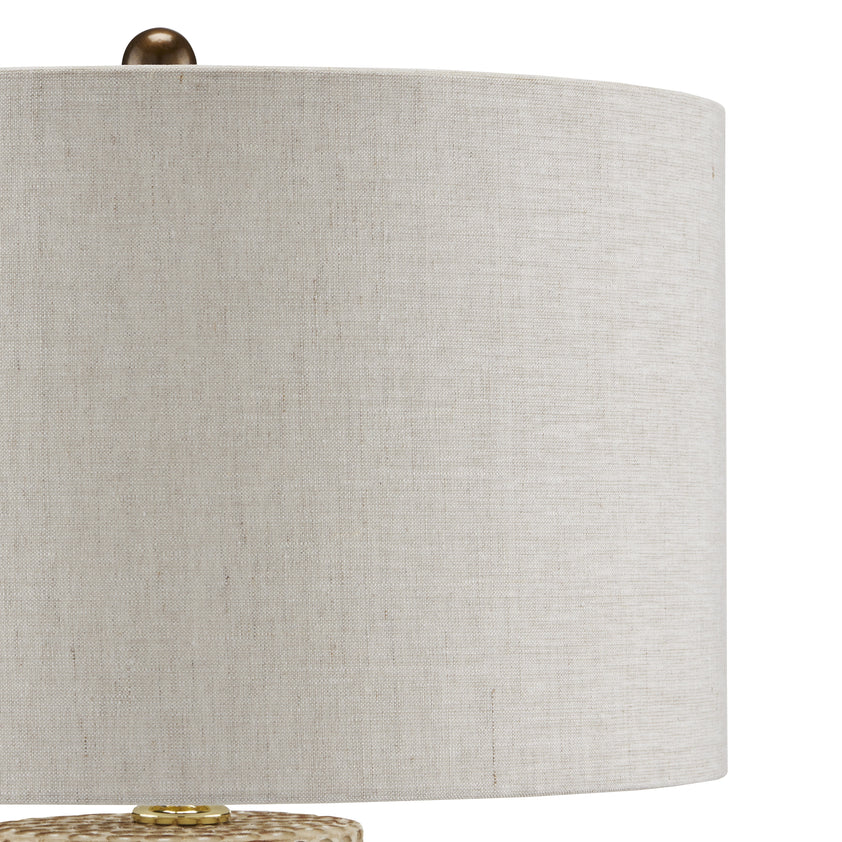 Polka Dot Ivory Table Lamp