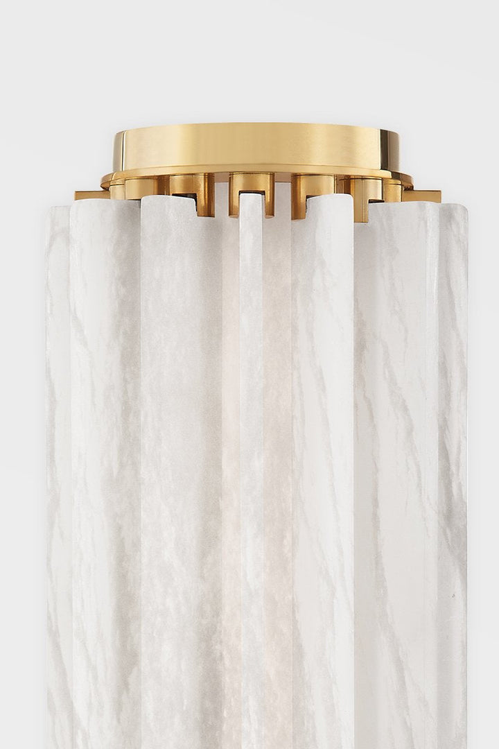 Hillside Small W Wall Sconce - Aged Brass