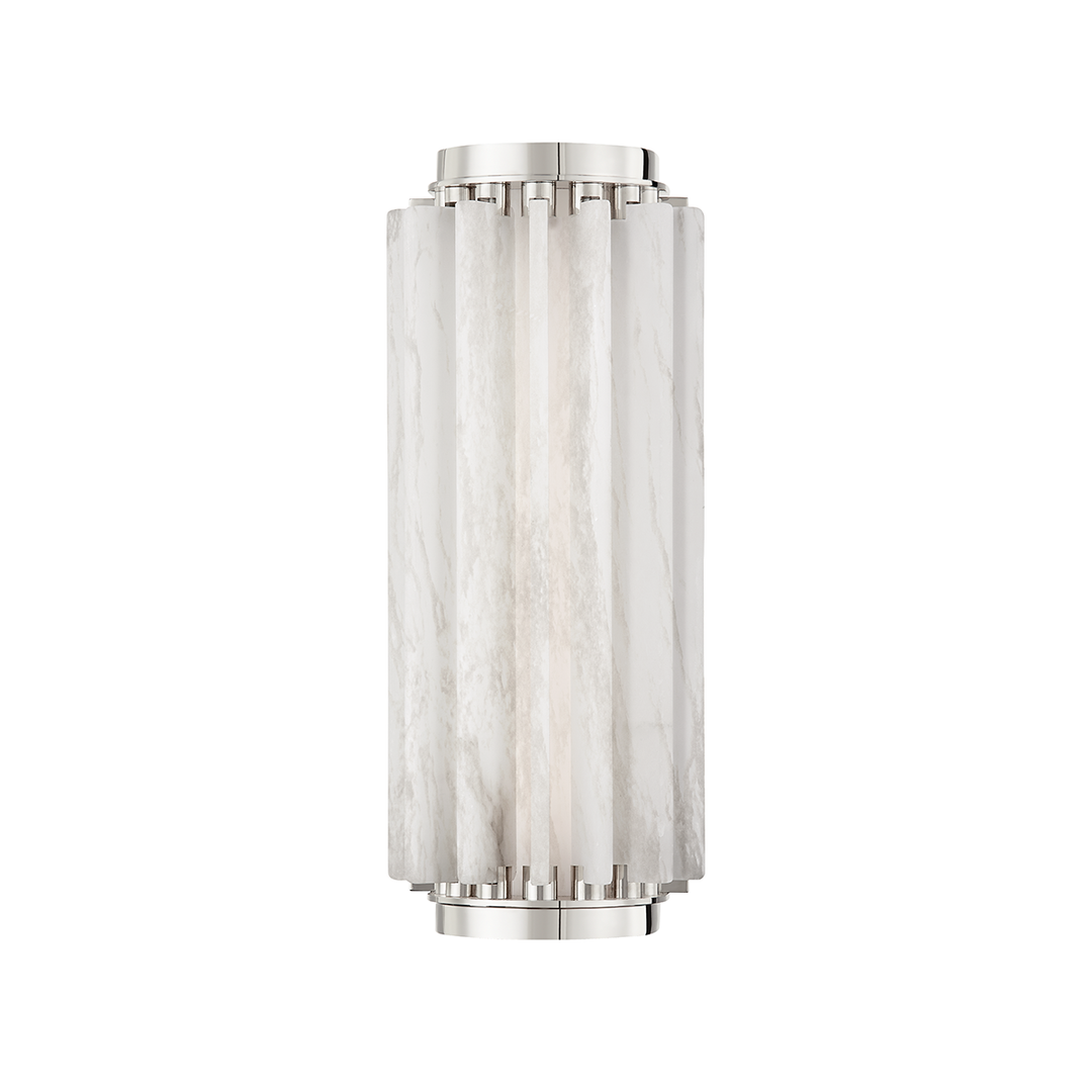 Hillside Small W Wall Sconce - Polished Nickel