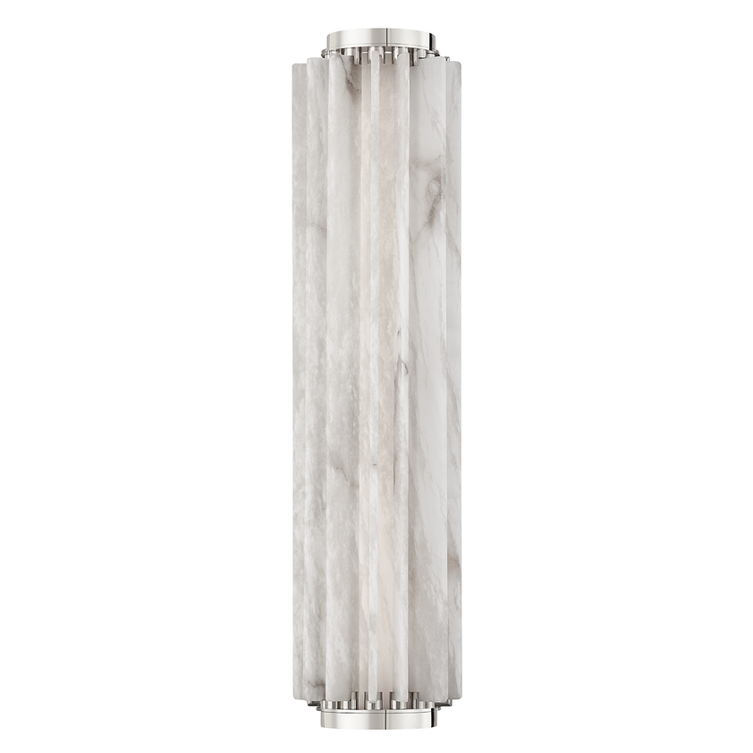 Hillside Large W Wall Sconce - Polished Nickel