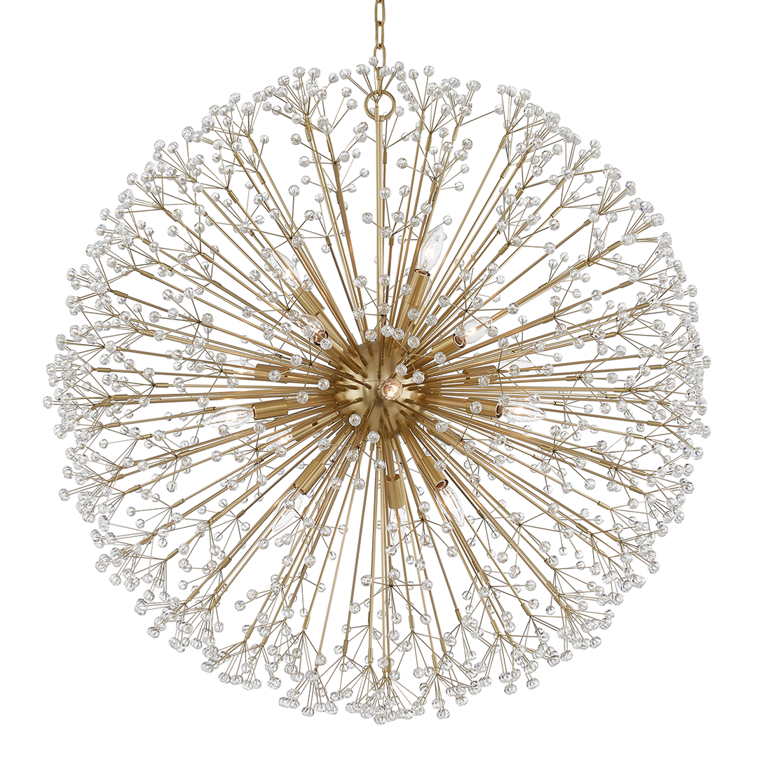 Dunkirk Chandelier 40" - Aged Brass