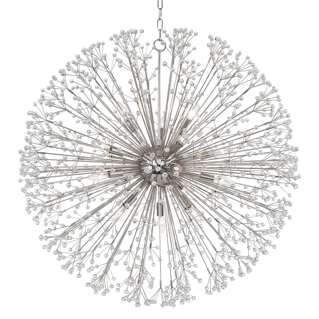 Dunkirk Chandelier 40" - Polished Nickel