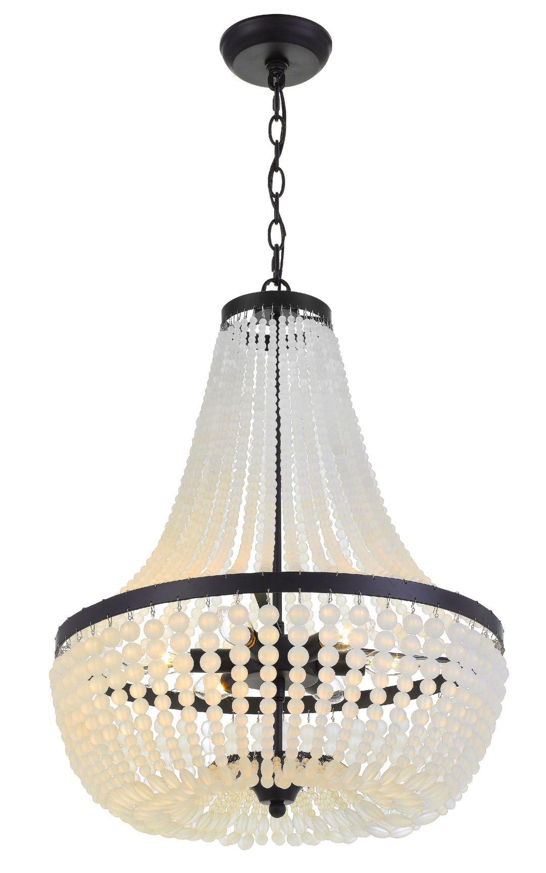 Crystorama Rylee 6 Light Antique Gold Chandelier