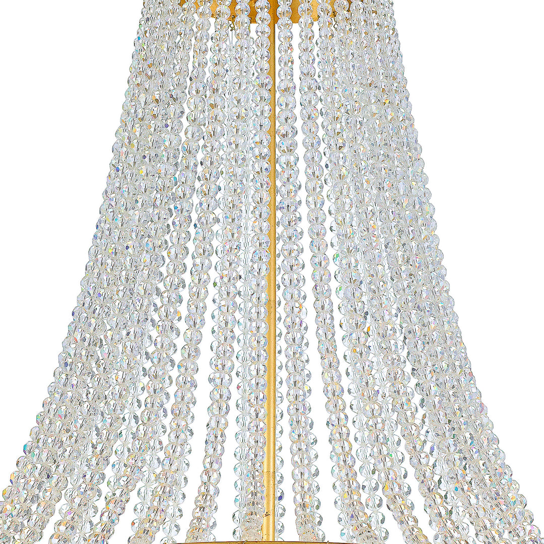 Crystorama Rylee 8 Light Antique Gold Chandelier