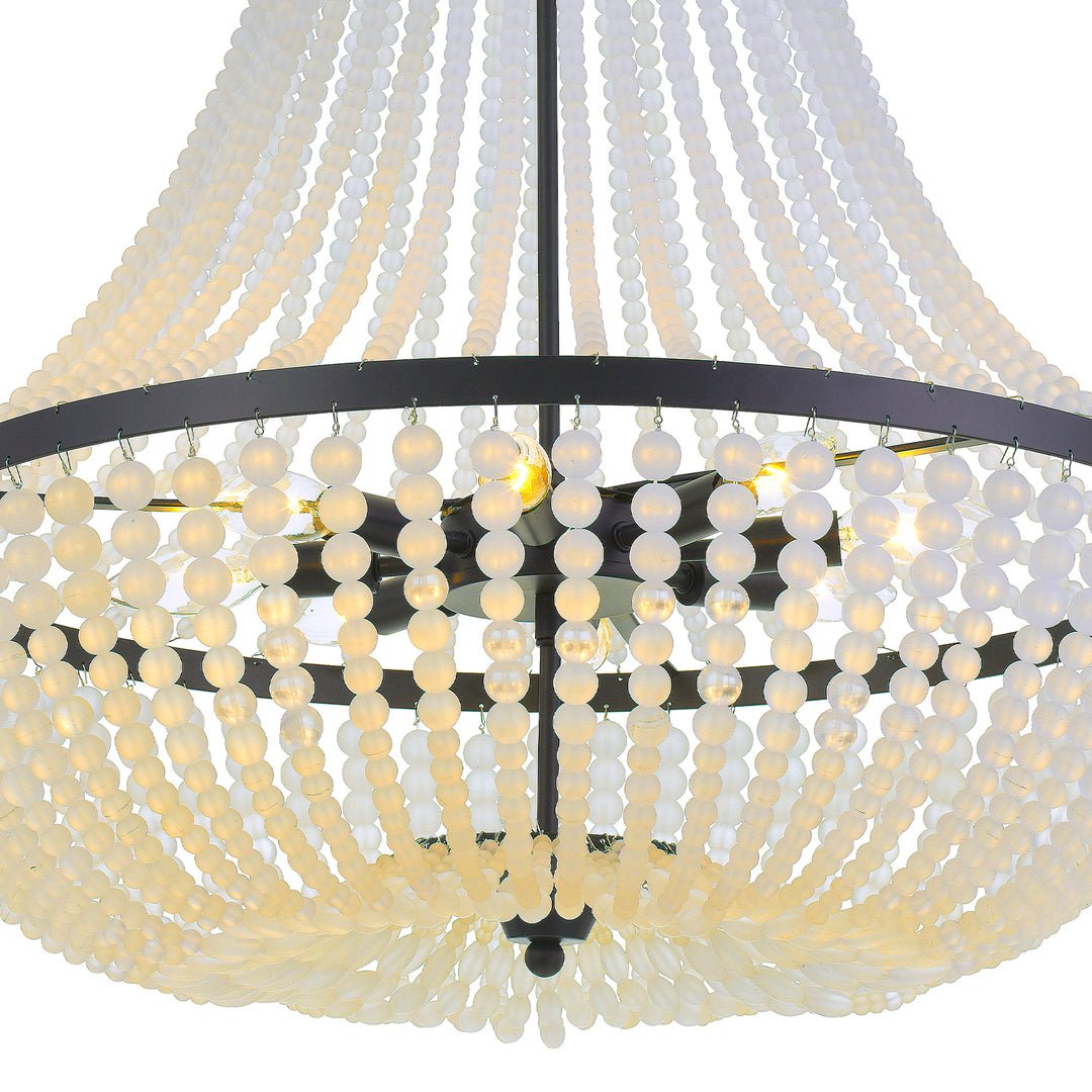 Crystorama Rylee 8 Light Antique Gold Chandelier