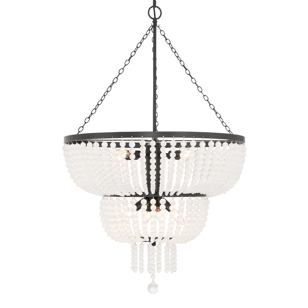 Crystorama Rylee 8 Light Antique Gold Chandelier