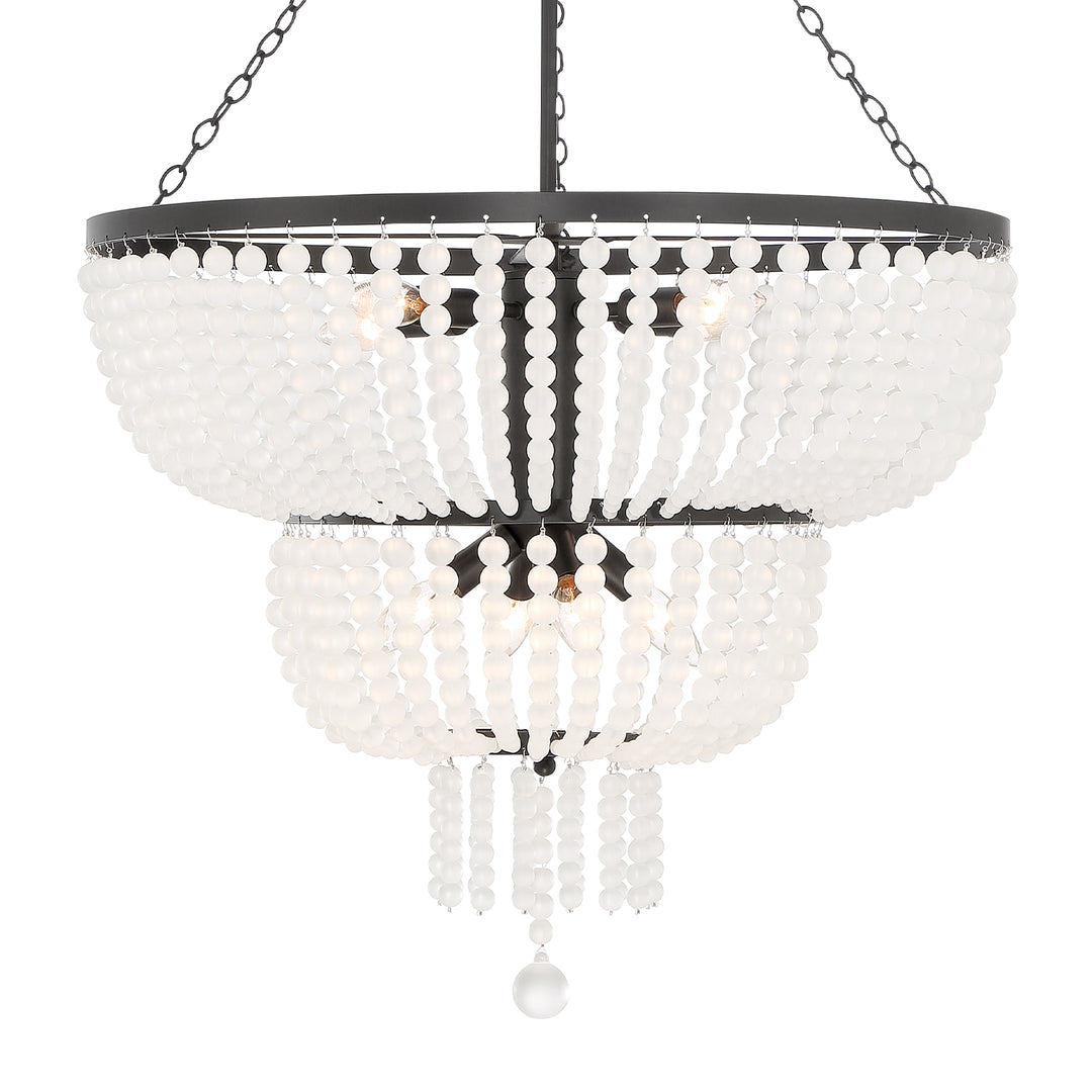 Crystorama Rylee 8 Light Antique Gold Chandelier