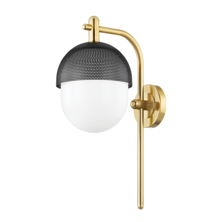 Nyack Wall Sconce - Aged Brass/Black