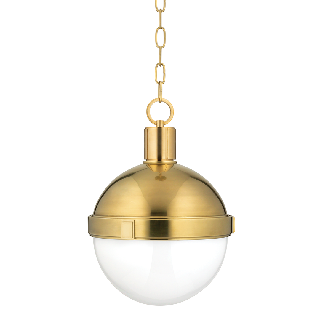 Lambert Pendant 16" - Aged Brass