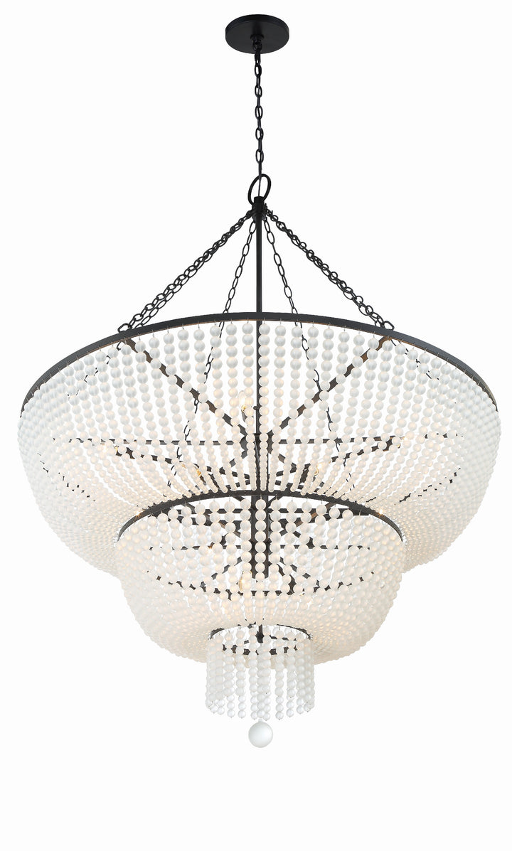 Crystorama Rylee 15 Light Antique Gold Chandelier