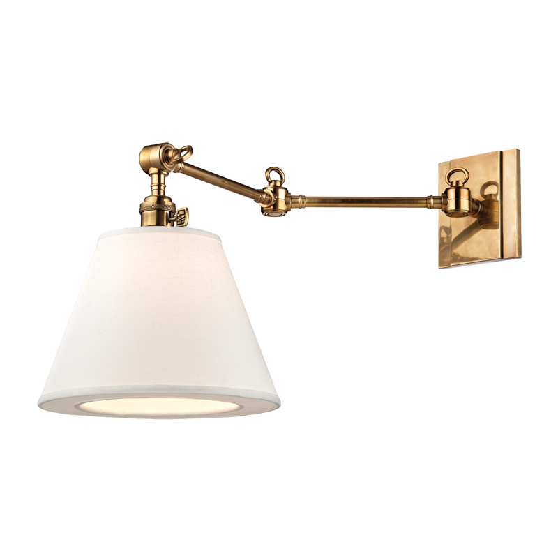 Hillsdale Wall Sconce 12.75" - Aged Brass