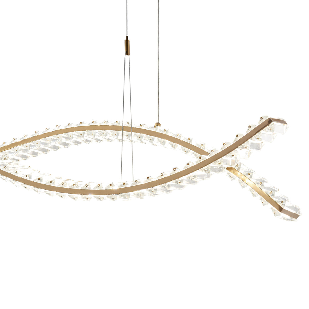 Charlotte Brushed Gold 40-Watt, Integrated Led, Chandelier