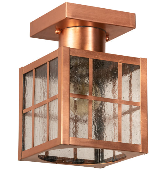 6" Square Hudson Welcome Lantern Flushmount