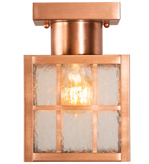 6" Square Hudson Welcome Lantern Flushmount