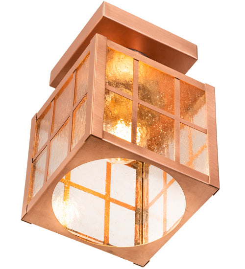 6" Square Hudson Welcome Lantern Flushmount