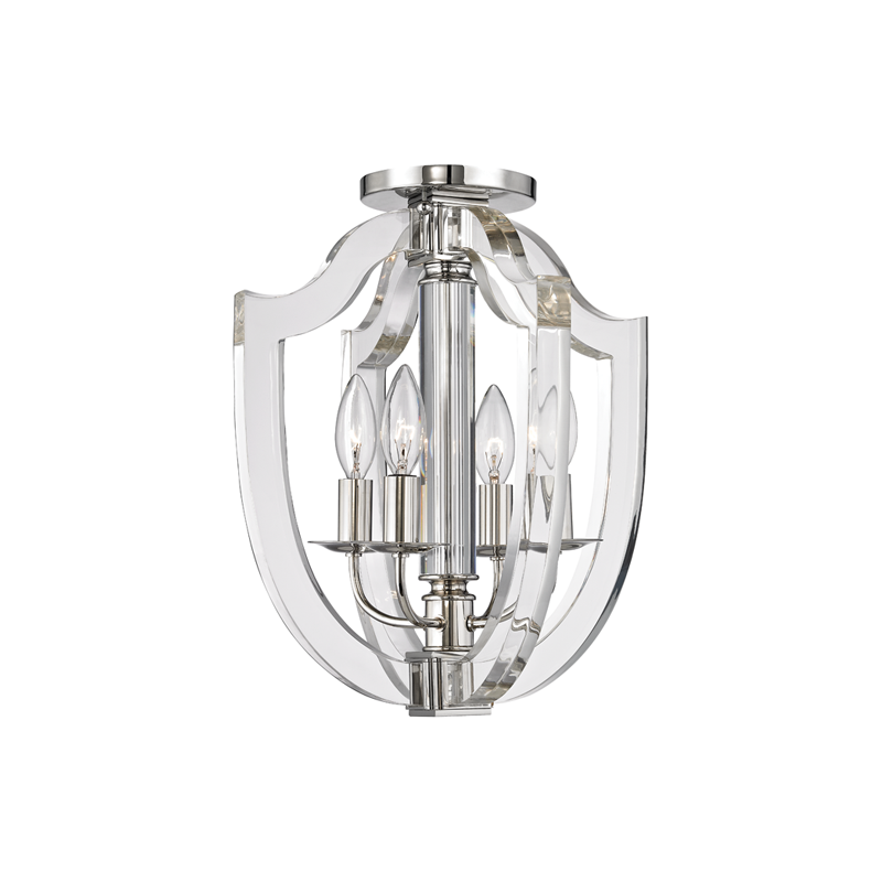 Arietta Semi Flush - Polished Nickel