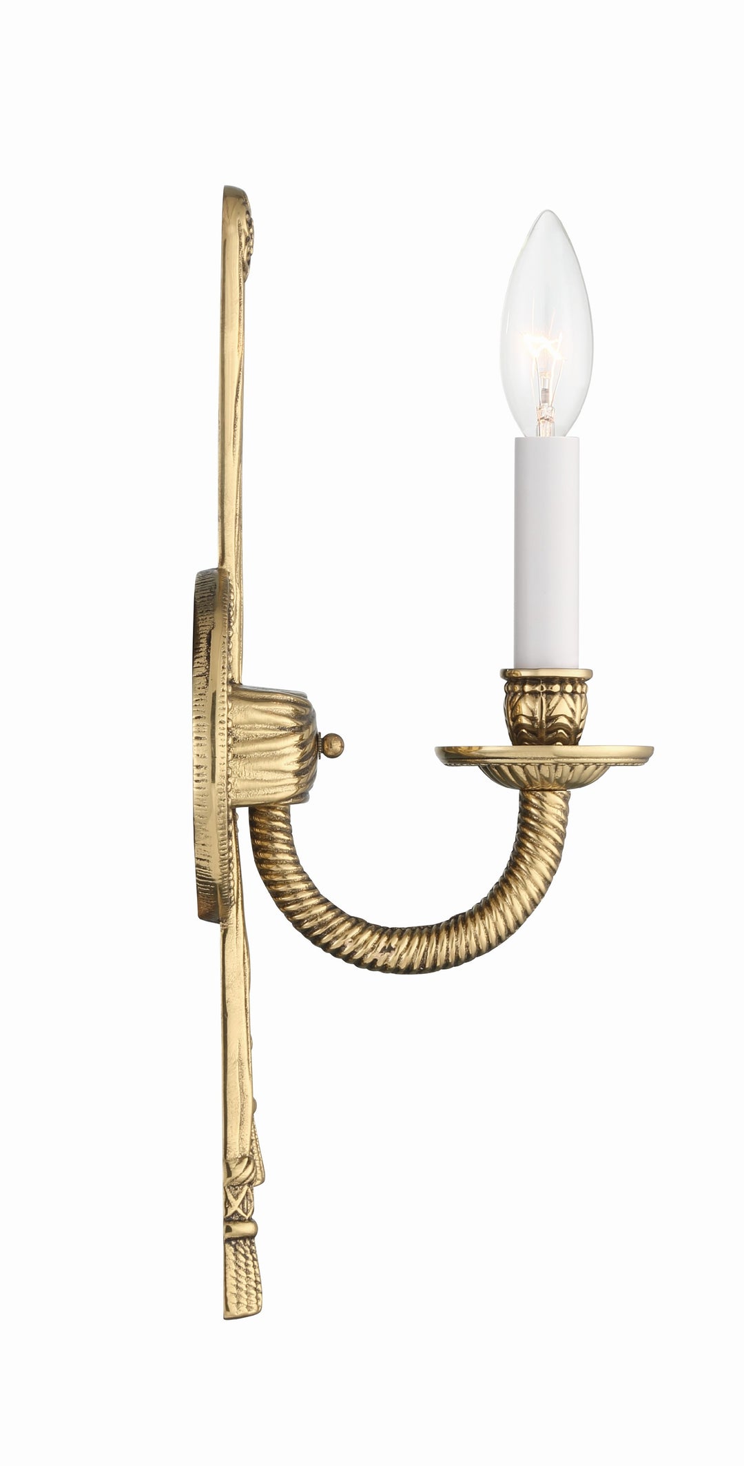 Crystorama Crystorama 1 Light Olde Brass Cast Sconce