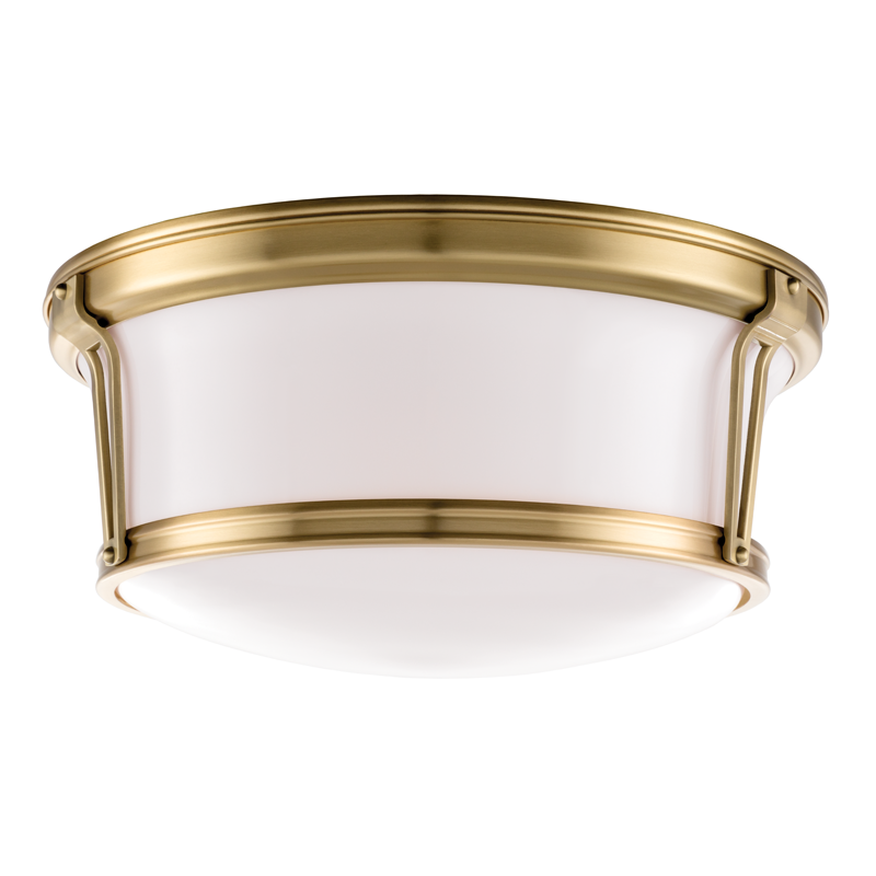 Newport Flush Mount 6" - Aged Brass