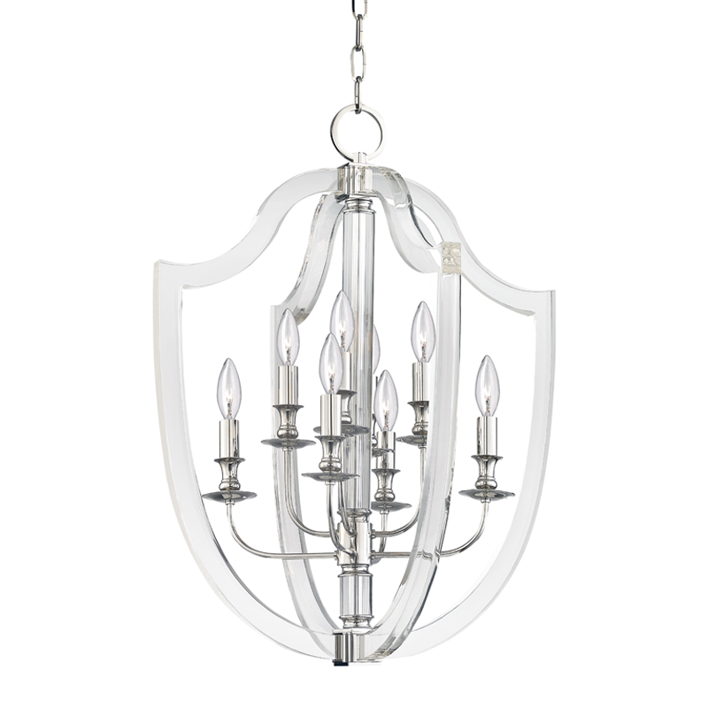 Arietta Pendant 27" - Polished Nickel