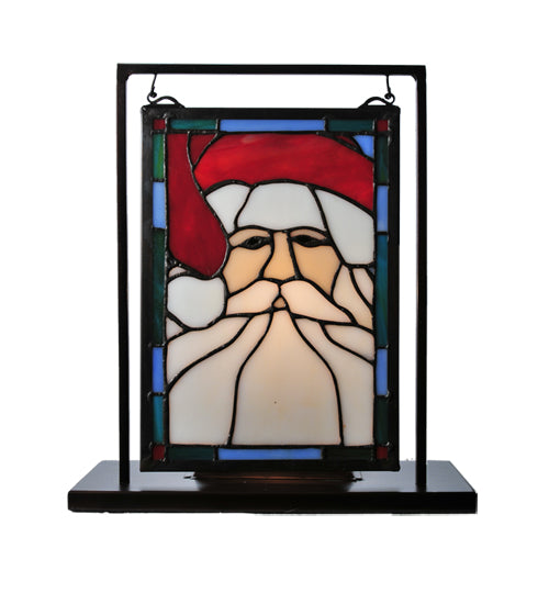 9.5"W X 10.5"H Santa Head Lighted Mini Tabletop Window